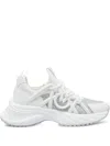 Pinko Ariel Crystal-embellished Lace-up Sneakers In Multi
