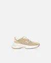 Pinko Sneakers Ariel Ajourées Avec Logo Love Birds In Beige