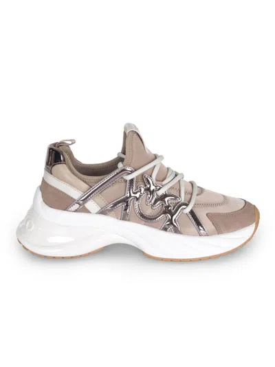 Pinko "ariel" Slip-on Sneakers In Brown