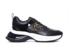 Pinko Sneakers Ariel Effet Cuir Avec Détails Finition Miroir In Black
