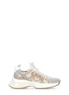 Pinko Ariel Slip-on-sneakers With Laminated Detail In Neutrals
