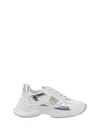 Pinko Ariel Low-top Running Sneakers In White/silver