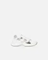 Pinko Ariel Low-top Running Sneakers In White/silver