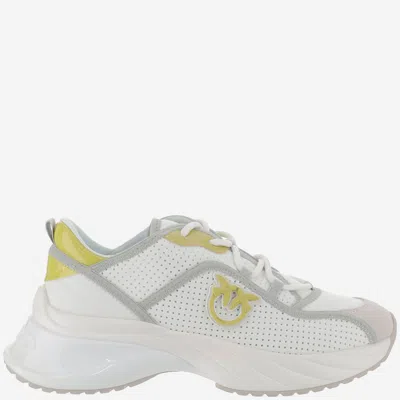 Pinko Ariel10 Sneakers In White/lime