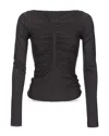 Pinko Arminio Maglio Jersey Top In Black
