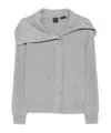Pinko Ashera Cashmere Mix Cardigan In Gray