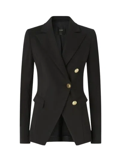 Pinko Asymmetric Blazer In Black