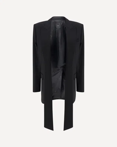 Pinko Asymmetric Design Blazer In Black