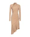 Pinko Asymmetric-design Minidress In Nude
