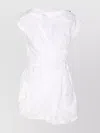 Pinko Asymmetric Hem Belted Waist Mini Dress