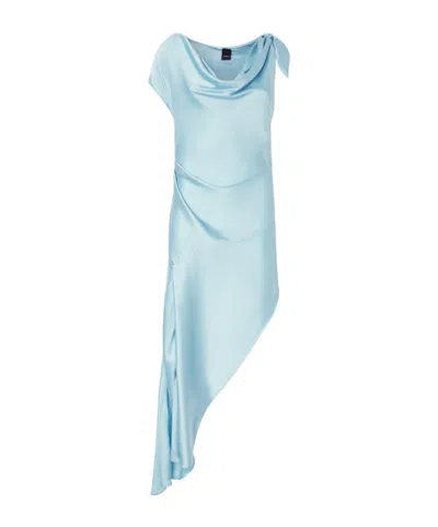 PINKO ASYMMETRIC MIDI DRESS