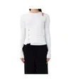 Pinko Round Neck Asymmetric Top