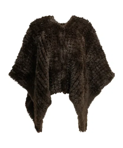 Pinko Asymmetrical Cape In Brown