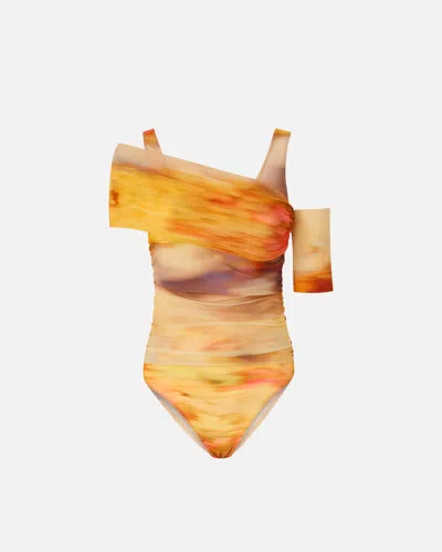 PINKO BODY ASYMÉTRIQUE À IMPRIMÉ PAYSAGE