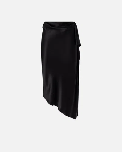 PINKO ASYMMETRICAL MIDI SKIRT