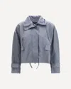 Pinko Light Blue Polyester Shell Jacket In Blue