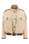 Pinko Babilonia Casual Jackets And Parka Beige In Nude