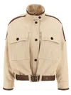 Pinko Babilonia Casual Jackets And Parka Beige In Pink