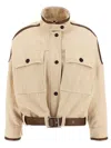 Pinko Babilonia Casual Jackets And Parka Beige In Beige