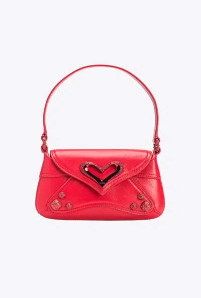 Pinko Baby 520 Bag Effet Naplak Vintage In Red-colour-block