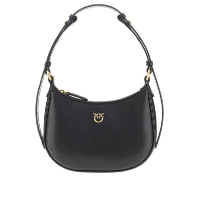 Pinko 'baby Half Moon' Leather Shoulder Bag