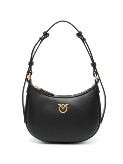 Pinko Baby Half Moon Shoulder Bag In Black