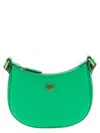 Pinko Baby Half Moon Shoulder Bag In Green