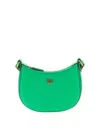 Pinko Baby Half Moon Shoulder Bag In Green