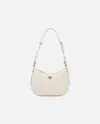 Pinko Baby Half Moon Shoulder Bag With Raffia Embroidery