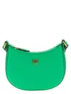 Pinko Baby Half Moon Shoulder Bag In Green