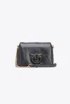Pinko Baby Love Bag Click Puff Nappa In Limo Black Block Colour