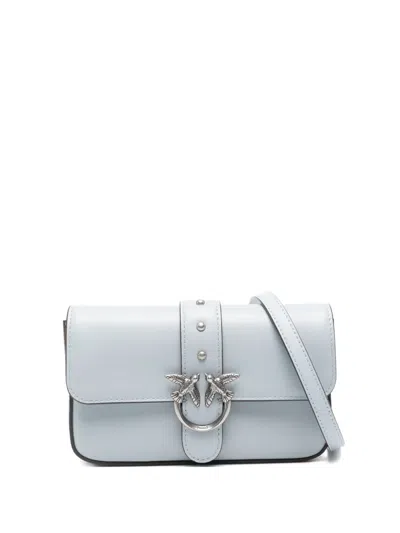 Pinko Baby Love Bag One Stud Embellished Cross Body Bag In Blue