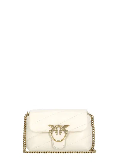 Pinko 'baby Love Bag Puff Maxi Quilt' Crossbody Bag In White