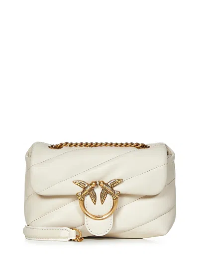 Pinko Baby Love Bag Puff Maxi Quilt Shoulder Bag In White