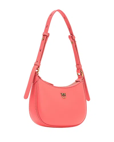 Pinko Baby Vitel Half Moon Shoulder Bag In Orange