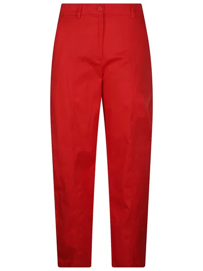 Pinko Bacca Pants Straight Leg Red Pants
