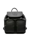 Pinko Leather Backpack In Black