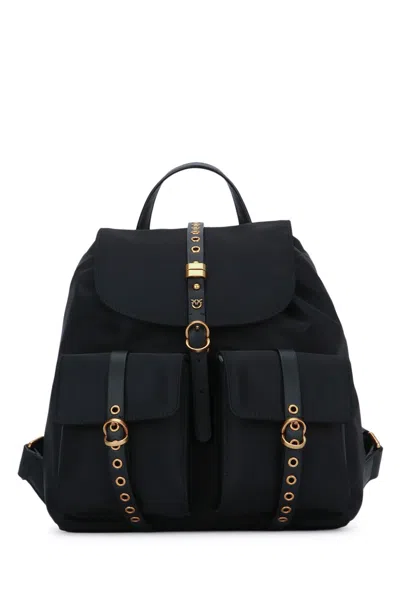 Pinko Backpack Classic Nylon+pu In Pattern
