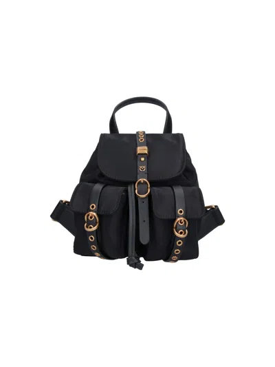 Pinko Backpack Studs In Black