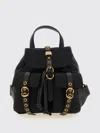 Pinko City Backpack Adjustable Straps Front Pockets Handle In Black