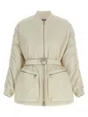 Pinko Bacon Bomber Jacket In Neutral