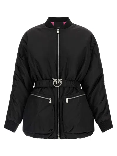 Pinko Bacon Puffer Jackets Black