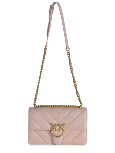 Pinko Bag "classic Love One" In Powder Pink