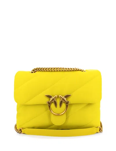 Pinko Bag In Lime-gold