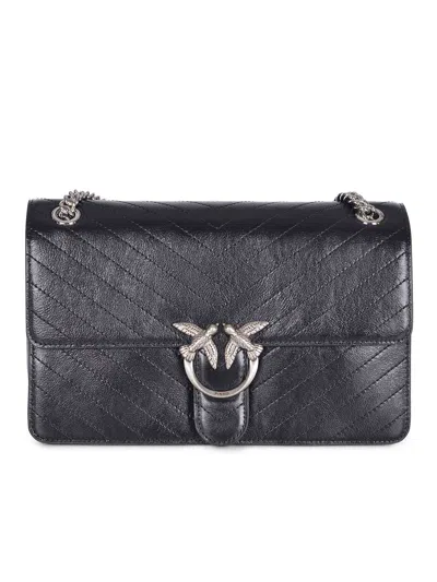 Pinko Bag "love One Light Classic" In Black