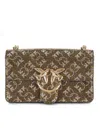 Pinko Love One Mini Light Cl Monogram In Grey
