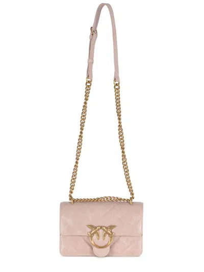 Pinko 'love One Mini' Crossbody Bag In Powder Pink