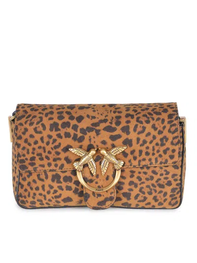 Pinko Bag "love One Slouchy" In Brown