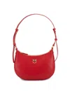 Pinko Mini Love Bag Half Moon Simply In Rosso Antique Gold