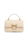 Pinko Mini Lady Love Tote Bag In Sand